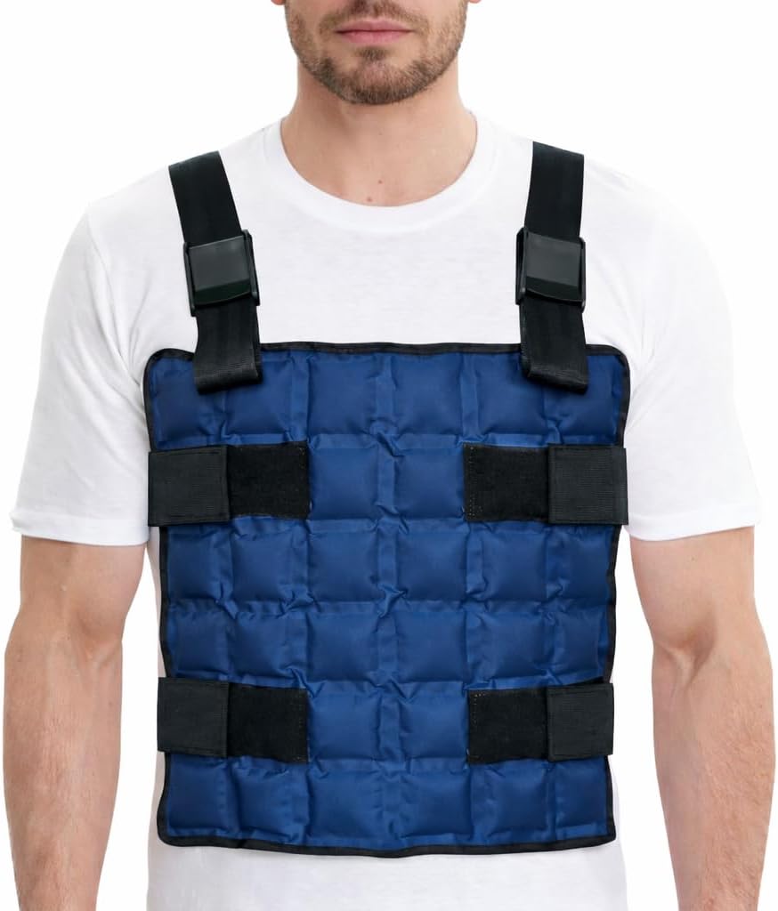 Cooling Vest with 72 Ice Cubes for Men & Women, Adjustable Ice Vest for Motorcycle, Outdoor Work, Sports & Heat Relief