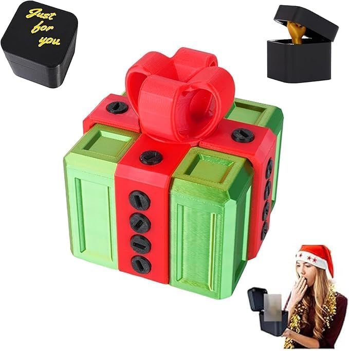 The Annoying Present with Finger, Hilarious Gag Prank Boxes Surprise Gift Box with Screws for Adults, 3D Printed Funny For Birthday Christmas (B-1PC) — image 1