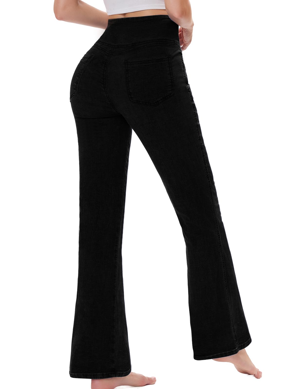 Chase Hot Bootcut dżinsy damskie, wysoki stan, rozciągliwe, z 4 kieszeniami