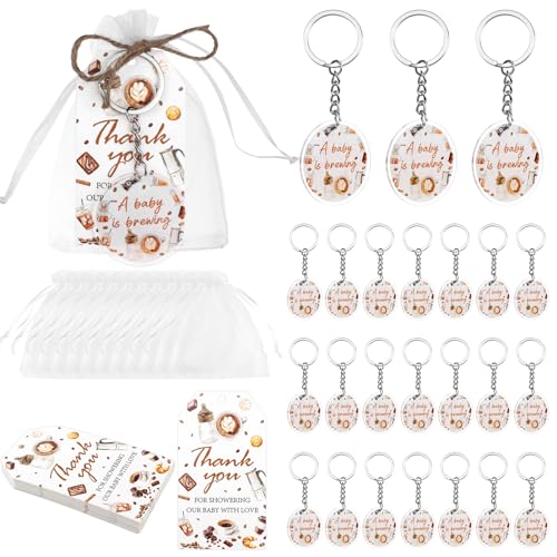 Image of Party Favors Theme Baby-Shower Keychain Set
