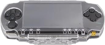 OSTENT Protector Clear Crystal Label Carrying Hard Cover Case Shell for Sony PSP1000 Game Console