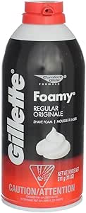 Gillette Foamy Shaving Cream, Regular - 11 oz - 2 pk