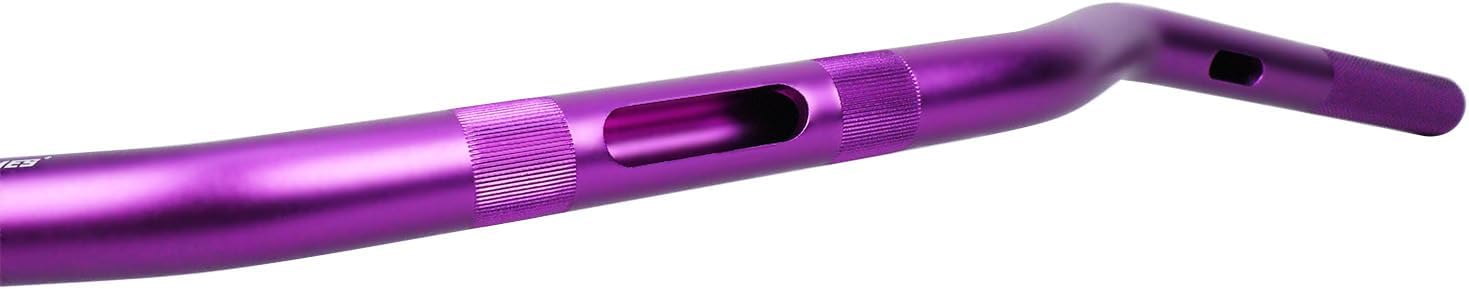1.0 Inch Purple Aluminum Straight Drag Handlebar for Throttle by Wire, 31.0" W& 2.4" H, Compatible with Harley Davidson Softail, Dyna, Street Bob, Low Rider, FLHR