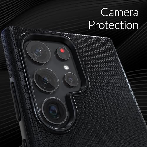 Image of Crave for Samsung Galaxy S24 Ultra Case, Compatible with MagSafe Shockproof Protection Dual Layer Case for Samsung Galaxy S24 Ultra (6.8 inch) - Black