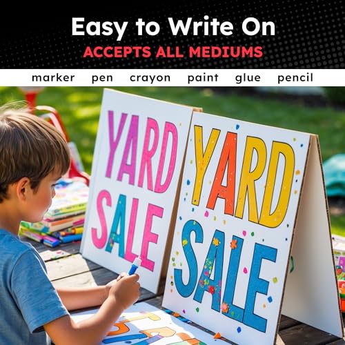 Image of Hygloss Medium Poster Board 11x14 - 25 Count Bulk Pack - 10 Pt. Thickness White Poster Board Paper for Projects, Presentations, Displays, Signs, Crafts - Blank Posterboard Multipack 11 inch x 14 inch