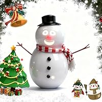 EXISHRED Animated Talking Snowman Singing, Talking Animated Blink Snowman with Built in Projector & Speaker Plug'n Play, Talking Snowmans with Three Buttons on The Body