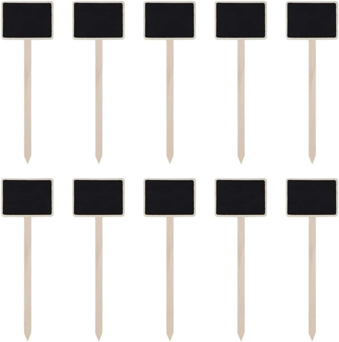 Wooden Plant Labels 70/100/200pcs Mini Wood Chalkboard Stakes Wooden Plant Tags Markers Blackboard Garden Labels Signs Decorative(70pcs)