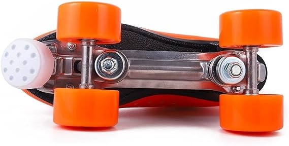 Roller Skates for Women And Girls, Pu Leather High-Top Double-Row Speed Skates, Perfect for Gift Indoor Outdoor Sport, with Shoes Bag
