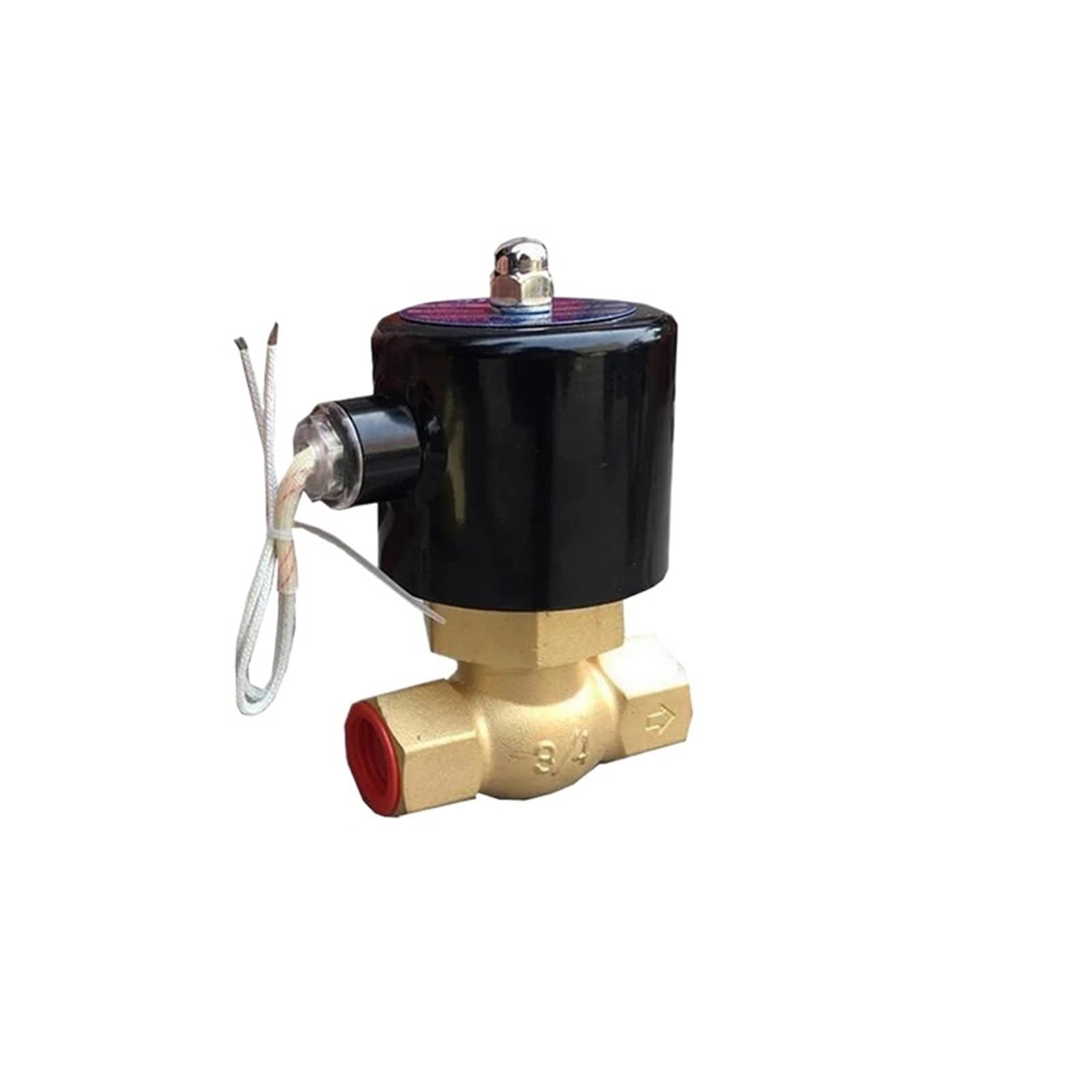 Coasddrld 3/4 2 Way Solenoid Valve 1/2 Orifice 17Mm Normal Close Brass(",Dc24v)