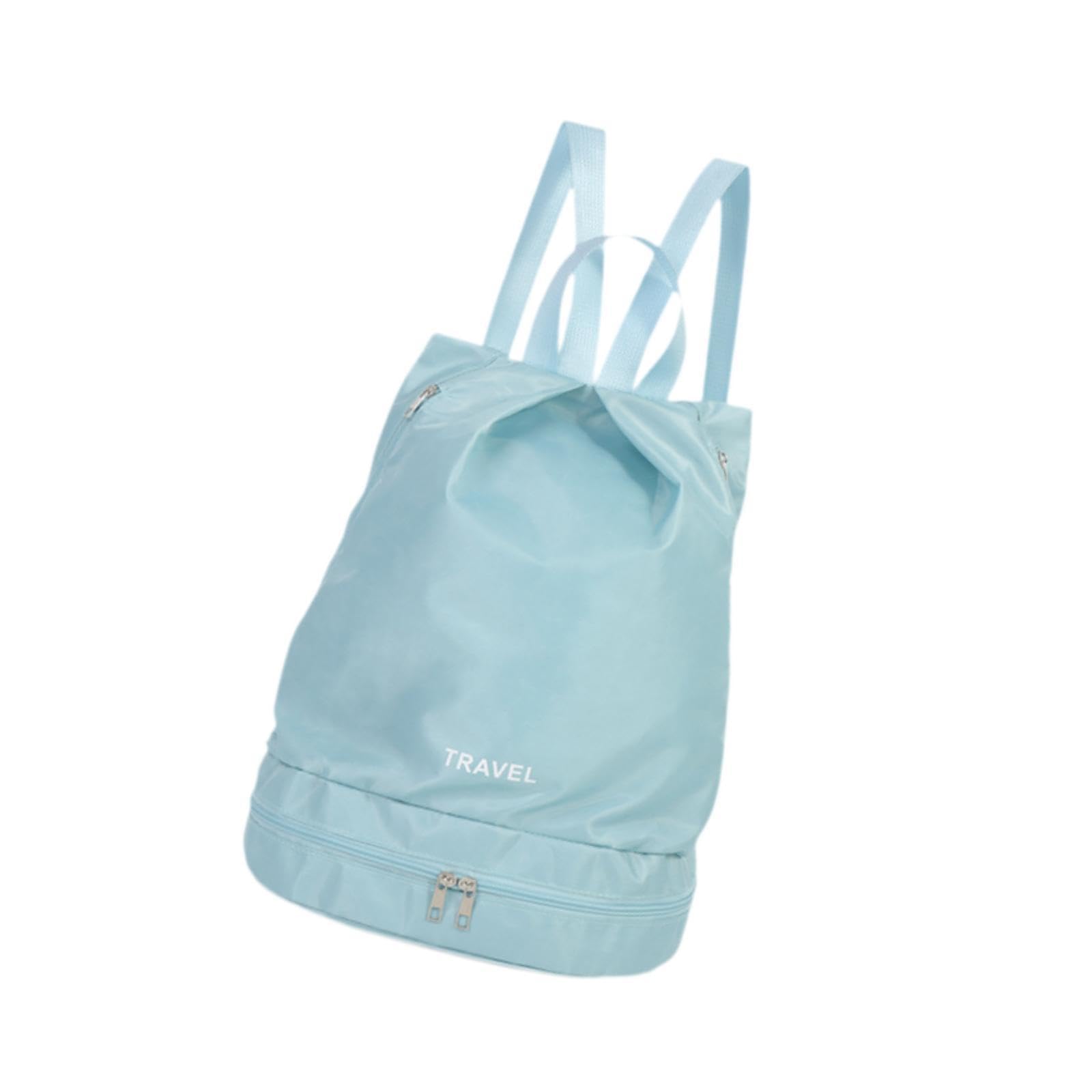 Merishopp Gym Backpack Waterproof Portable Sports Backpack for Dancing Yoga Exercising Light Blue-Sporting Goods-Fitness, Running & Yoga-Gym Bags-1 Gym Backpack-image-38