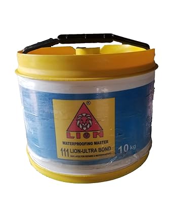 111 lion Ultra Bond | Waterproofing & Leakage Repairs for Roofs, Terraces, Bathrooms, Sunken Portions of Toilets And Other Water Retaining Structures | (10 kg)