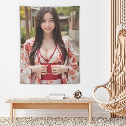 タペストリー井上 和 (1)インテリア 多機能壁掛け ファブリック装飾用品 おしゃれ モダンなアート 模様替え 部屋 窓カーテン新居祝い 個性ギフト 30"x40" [5]