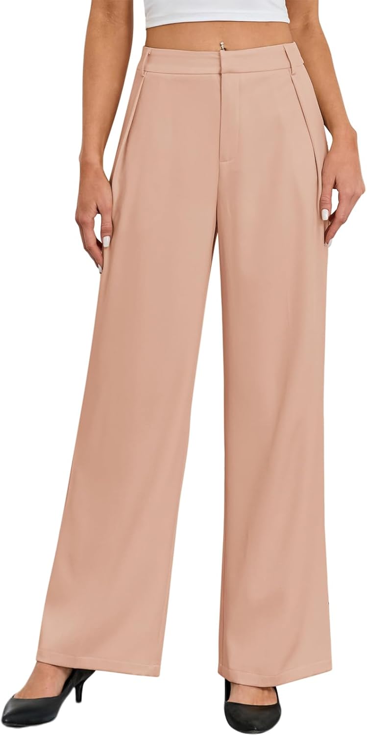 Gracyoga Women’s Wide Leg Dress Pants High Waisted Casual Work Trousers 2025 Business Outfits with Pockets