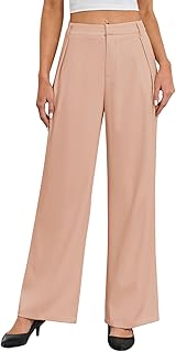 Women's Wide Leg Dress Pants High Waisted Casual Work Trousers 2025 Business Outfits with Pockets