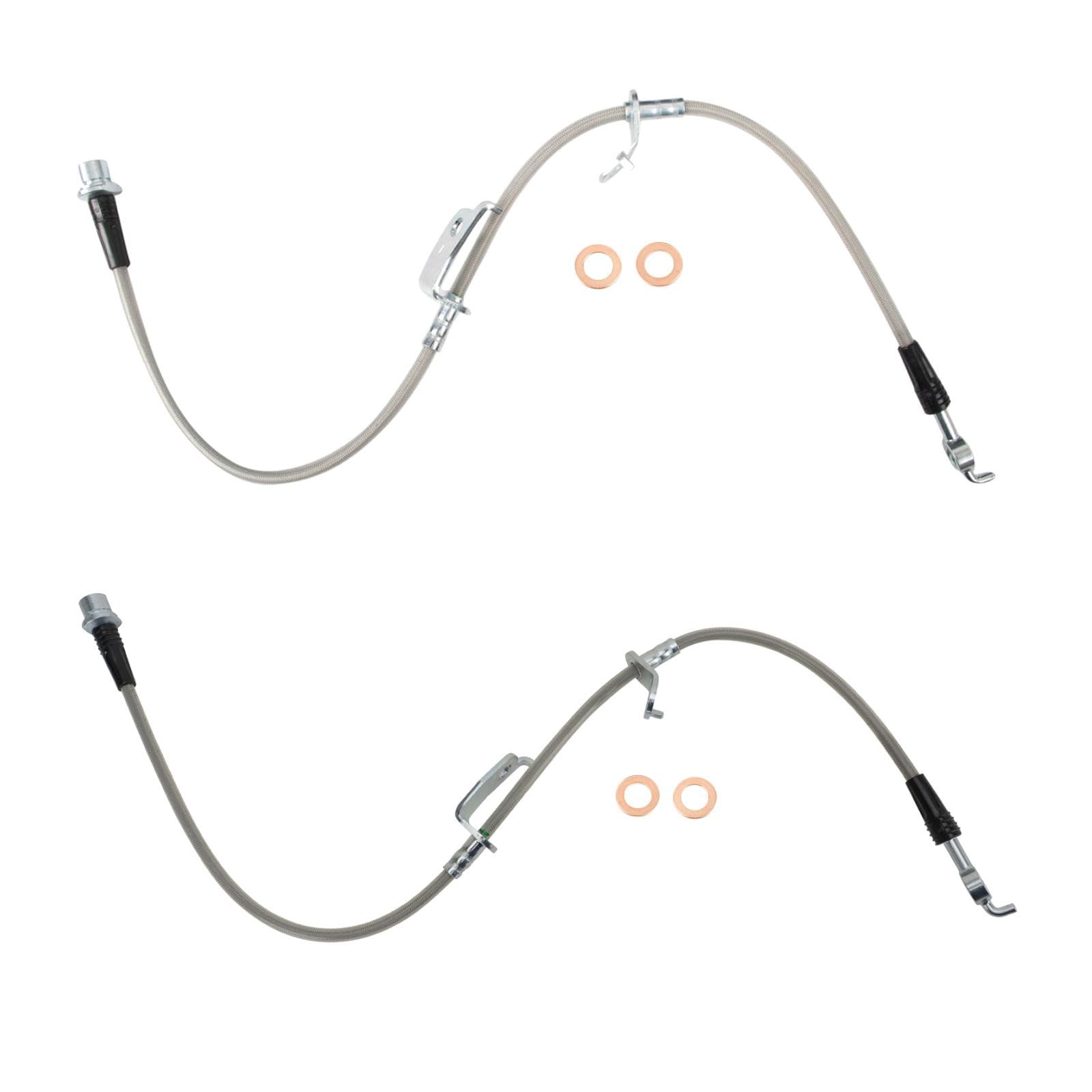 TRQ Performance Front Brake Hose Set