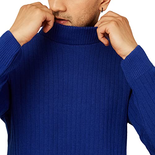 Image of Kvetoo Men High Neck Full Sleeve Winter Woolen Sweater