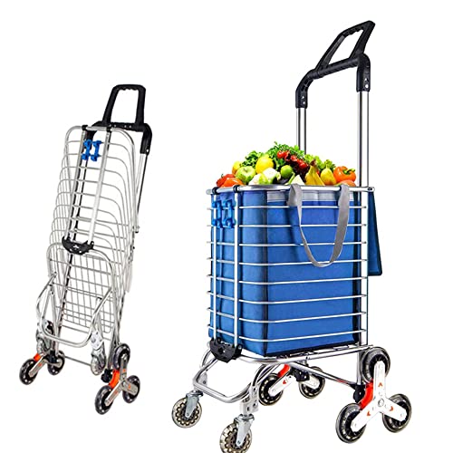 Foldable Shopping Cart for Groceries|Stair Climbing Shopping...