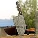 VKA0224 Handmade Damascus Steel Cleaver Chopper Knife Rain Drop Pattern 11 Inches