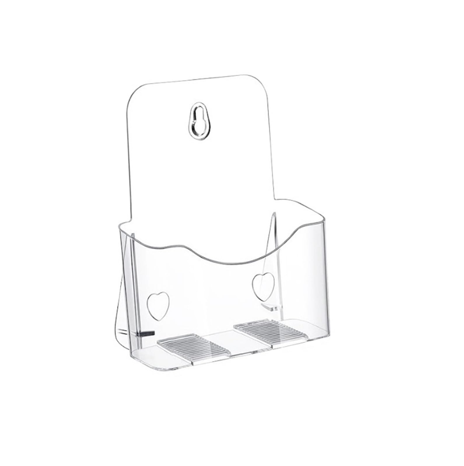 Ptasccne Countertop Acrylic Brochure Holder Wall Mount Transparent Magazine Rack for Display Flyer Booklet Document magazine rack
