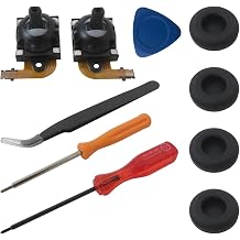 2Pack Joystick Replacement Kit for PlayStation Portal/PS5 VR2 Controller, Hall Effect Analog Joystick Repair Kit with Opening Tool for PS5 Portal and PSVR 2 Controllers Left & Right