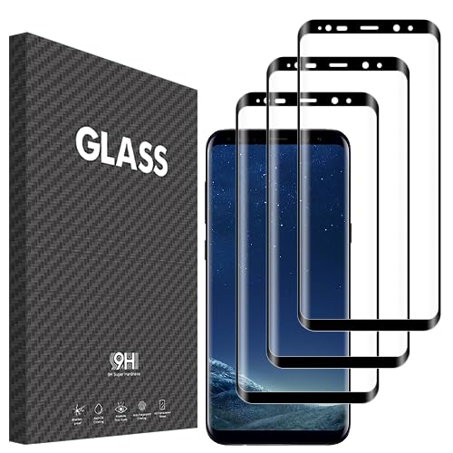 Vsjnk Pellicola Protettiva Compatibile con Samsung Galaxy S8 Vetro Temperato，3
