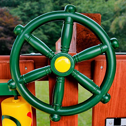 636643 Gorilla Playsets Ship\'s Wheel Swing Set Accessory - 12\" Diameter - Thumbnail 2