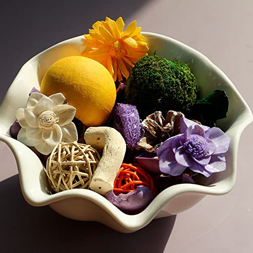 Qingbei Rina Spring Potpourri Bags,Lavender Scented Easter Potpourri Bowl Filler, Dried Flower, Home Fragrance Sachet Of Petal,Wedding Party Vase Decor, 10Oz (Purple) #TOP1