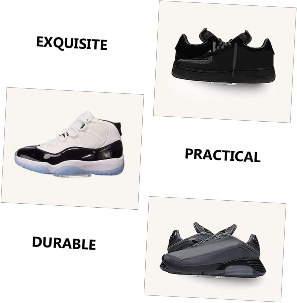 6pcs Wall-Mounted Floating Shoe Rack Display for Closet Entryway Bedroom