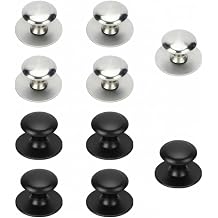 10 Pack Self Adhesive Cabinet Handles, No Drill Drawer Pulls, Stainless Steel Stick on Cabinet Handles for Kitchen Cabinets, Drawers, Closet and Wardrobe