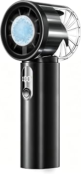 Portable Handheld Small Turbo Fan with Ice Cooling, Black