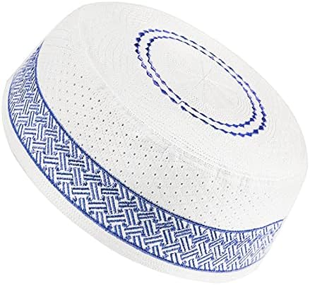 Men Muslim Prayer Kufi Hat Prayer Headwear Cap Islamic Beanie Skull Cap Embroidery Kofia Topi Sun Hat