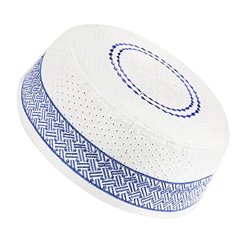 Men Muslim Prayer Kufi Hat Prayer Headwear Cap Islamic Beanie Skull Cap Embroidery Kofia Topi Sun Hat
