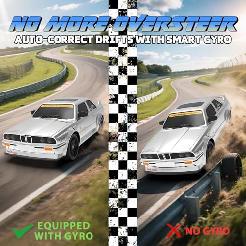 Image of Ascetic Remote Control Cars 1:16 Scale RC Drift Car 2.4Ghz 30KM /H High Speed 4WD RTR Racing Car with Drift Tires LED Lights 2PCS Rechargeable Batteries RC Sport Cars Toys for Adults Kids Gift,Red
