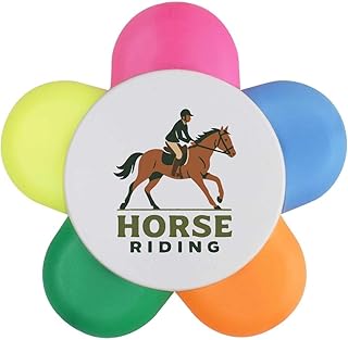 Azeeda 'Horse Riding Equestrian' Flower Shape...