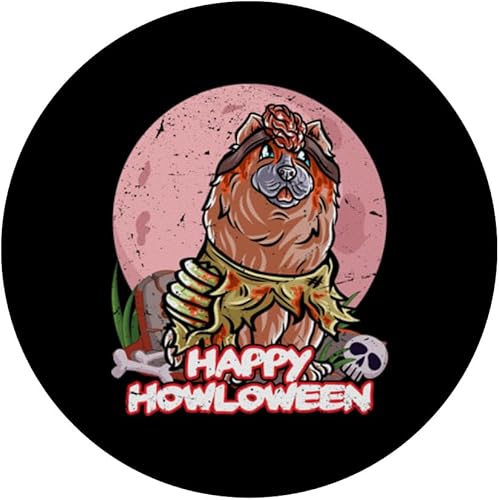 Miniatura 3 de Chow Chow - Disfraz de Halloween de zombi PopSockets estándar PopGrip