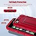 ZoneFoker for iPod Touch 7th Generation Case, iPod Touch 6th / 5th Generation Case Heavy Duty Shockproof Rugged Cover for Apple iPod Touch 7/6/5 Generation Case Red