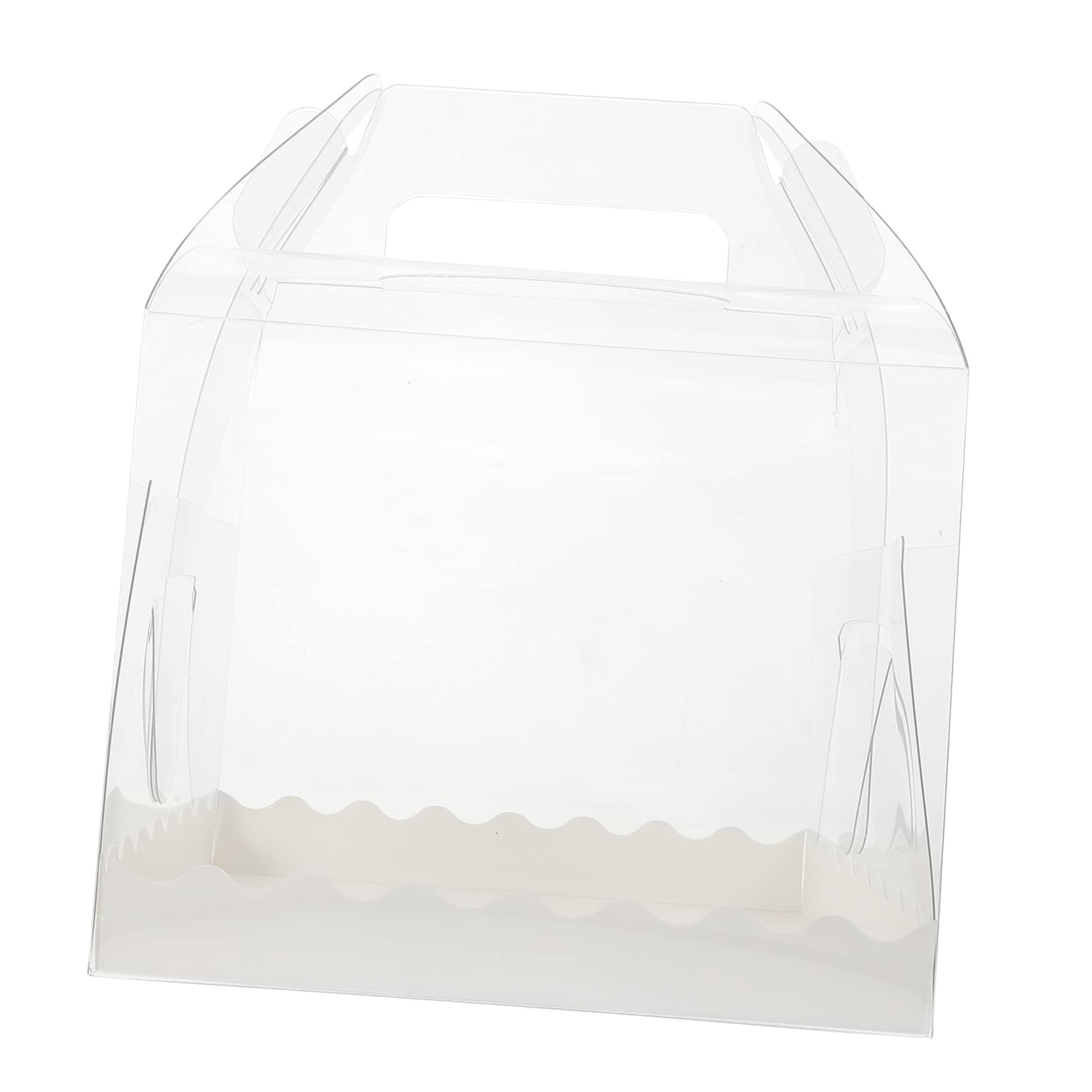 DECHOUS 10pcs Cake Containers Lids Large Cake Box for Birthday Dessert Storage Case