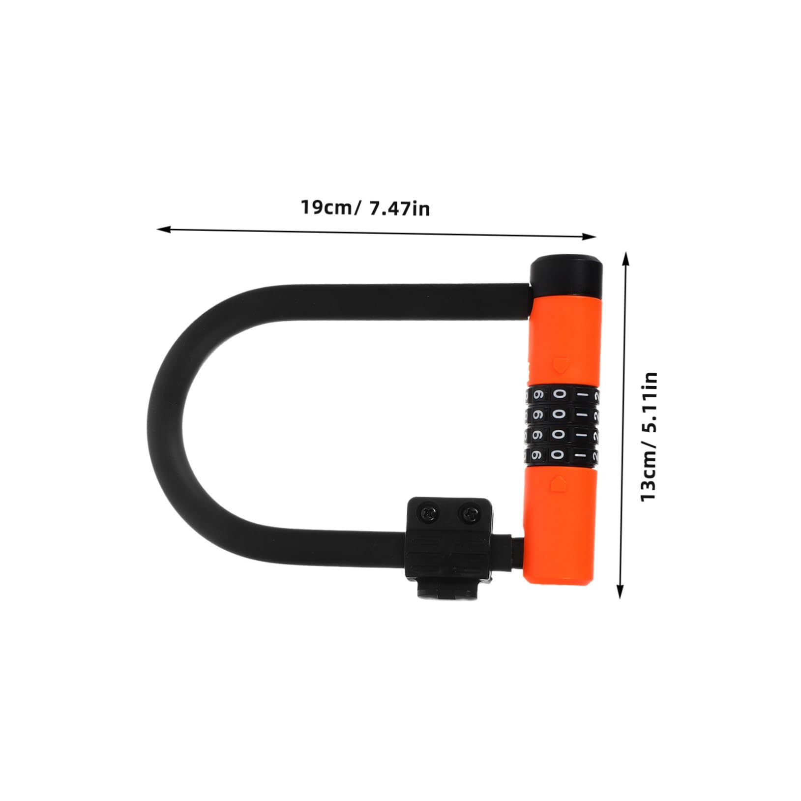 TOYANDONA Lucchetto u Antifurto Per Bicicletta Combinazione Reimpostabile Cifre Senza Chiavi Resistente Agli Urti Leggero e Durevole Per Mountain Bike Scooter e Altre Applicazioni