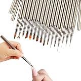 Nailart-Pinsel – Nagelpinsel-Set, 16-teiliges Nageldesign-Werkzeugset mit Linerpinseln,...