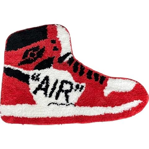 LUXAPE Sneaker Rug - Handmade & Premium- 30in (75cm) - Hypebeast Rug - Hypebeast Room Decor - Living Room, Bedroom, Children Room, Door mat - Aesthetic Room Decor - Luxape Rug (Luxape-7) Cover