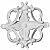 Ekena Millwork ROS03X03AM 3 8 inch OD x 3/8 inch P Amelia Rosette, White