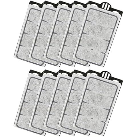Moonorange 10 Pack Auqarium Filter Replacement Plates, Turtle Tank Filter Sponges, Suitable for 3.5W 280L/H Low-Water Filter Cover