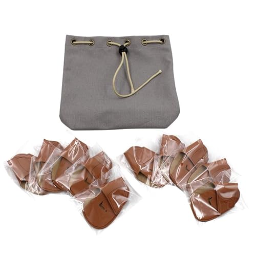 GOCHSS I Golf-Eisen-Schlägerkopfhüllen, 10 Stück, PU, passend für beide Rechtshänder-Schläger, Golfschläger-Schutz für Golf-Eisen weiterer Marken (Gelb)