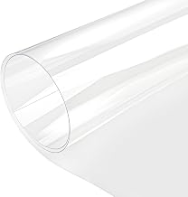 1 Pcs Polycarbonate Clear Plastic Sheet 4 x 8 Ft (48 x 96 Inch) 1/20 inch Thick Flexible Plastic Sheet Panels with UV Coating on Both Sides for Crafts DIY Window Replacement Panes