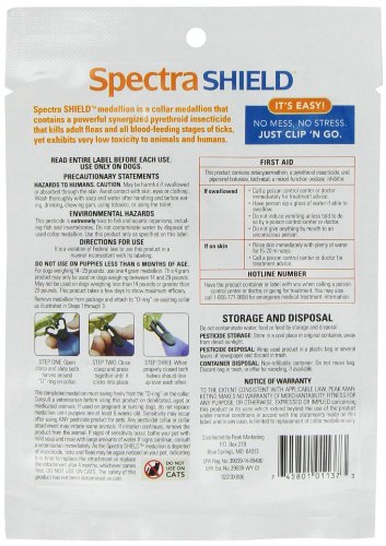 Durvet Spectra Shield Collar Attached Medallion for Small Dogs, 14 to 29-Pound - Image 3
