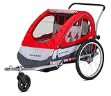 Schwinn Trailblazer Double Child Bike Trailer, Max...