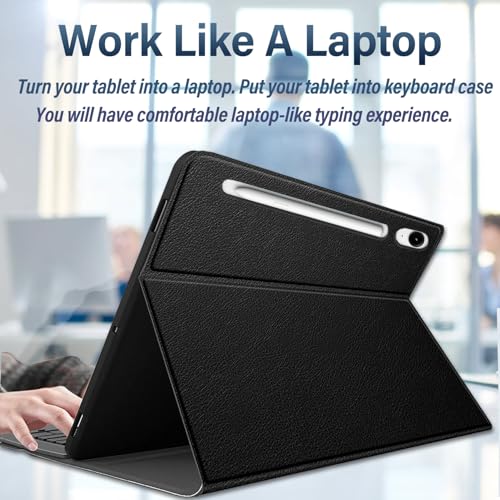 Touchpad Keyboard Case for Samsung Galaxy Tab S10 FE Plus 5G 13.1 Inch 2025, Wineecy 3-Zone Backlight Detachable Wireless Keyboard & PU Case for for 13.1" Tab S10 FE+ (SM-X620/SM-X626B) 2025 Tablet by Wineecy - Used condition - Image 4