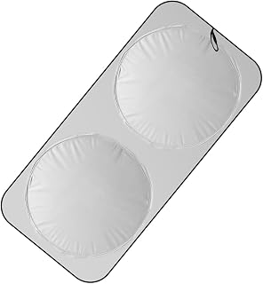 Car Windshield Sun Shade, Foldable Reflective Automotive Front Window Sun Blocker, Universal Vehicle Interior Heat and UV Ray Protector Cover Accessories for Car, SUV, Truck (Small)