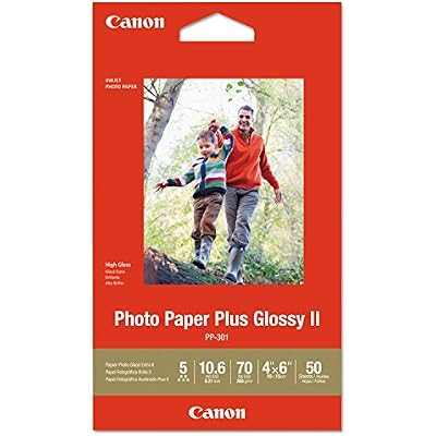Canon Glossy Photo Paper Plus II, 4x6(50 Sheets)