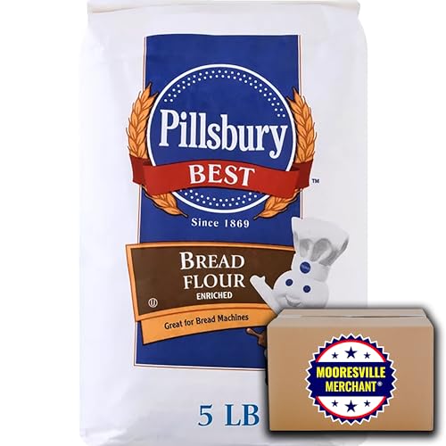 Pillsbury Baking Pillsbury Bread Flour, 5 lb, 1 Bag with Mooresville Merchant Decal